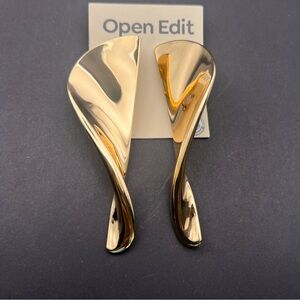 Open Edit Gold Statement Earrings
